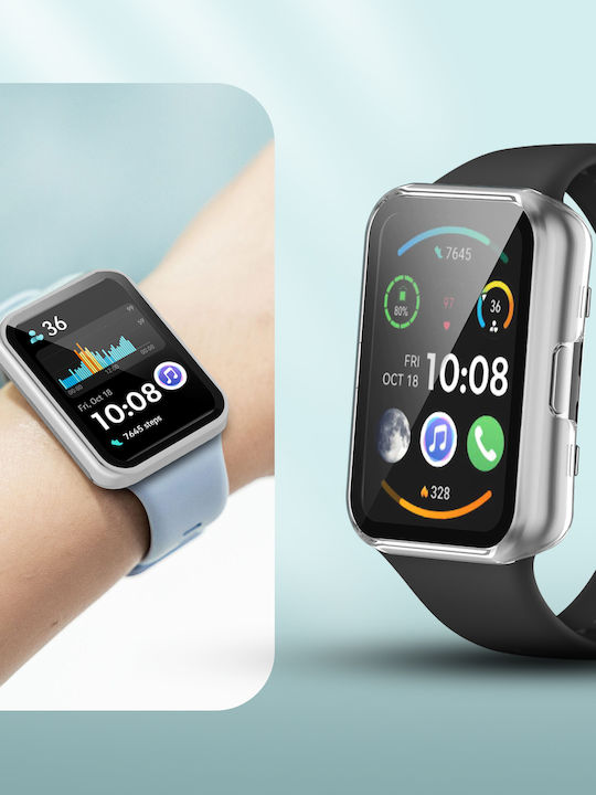 Complete Tempered Glass Screen Protector Huawei Watch Fit 2/active Transparent