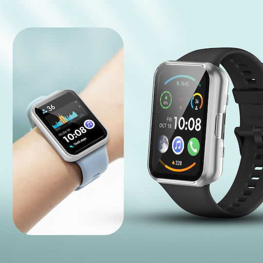Kompletter Panzerglas Displayschutz Huawei Watch Fit 2/Active Transparent