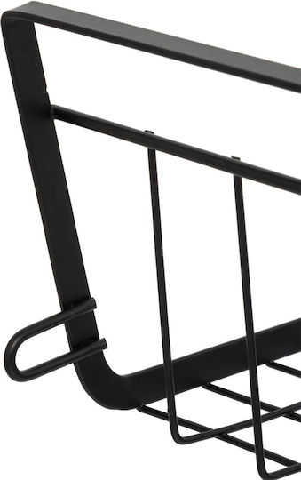 5Five Raft Suspendat F-V Metalic 51.5x30x11.5 cm Negru