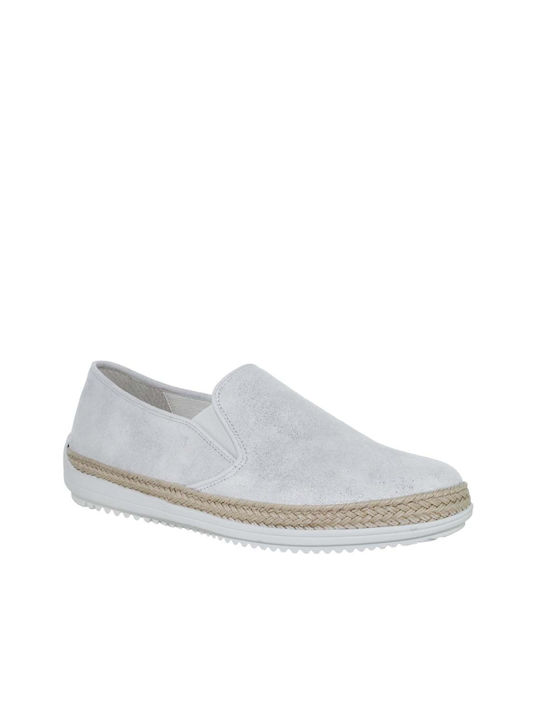 De piele Slip-on-uri pentru femei Gri
