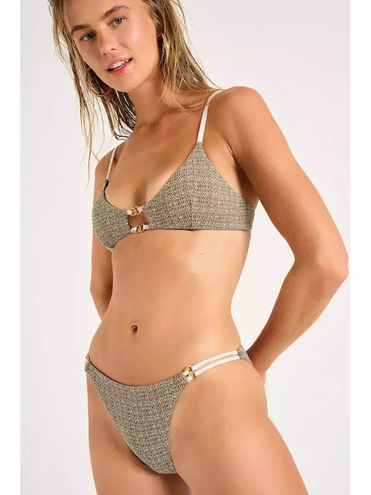 Banana Moon Triangle Bikini Top Sg Bain Khaki