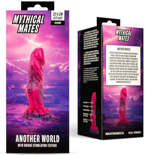 Another World Dildo Ρεαλιστικό Dildo με Βεντούζα Ροζ 22.4cm