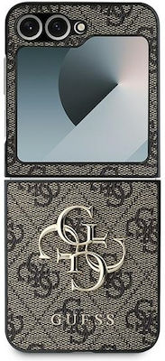 Guess Leather 4g Metal Logo Back Cover Καφέ (Galaxy Z Flip6)