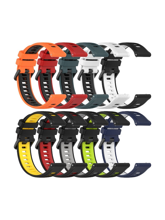 Rubber Strap White 22mm