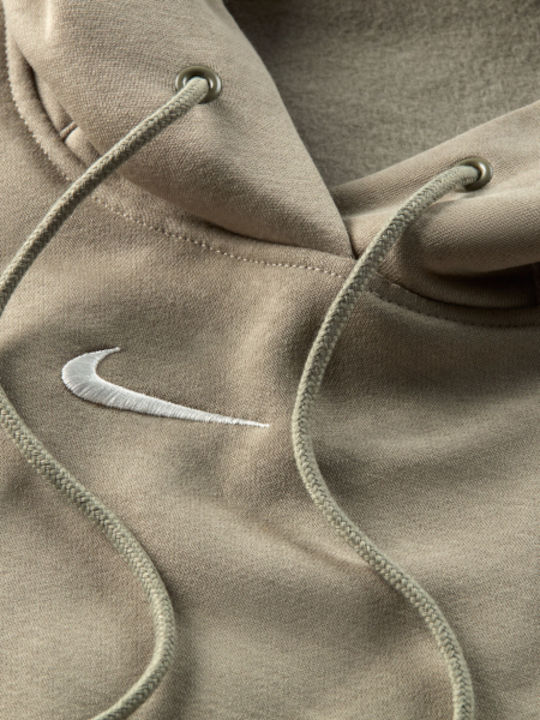 Long Women's Sweatshirt Hooded Green