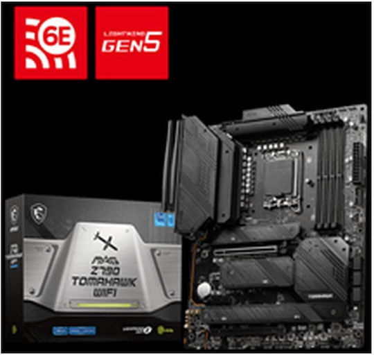 MSI MAG Z790 Tomahawk WIFI Motherboard ATX με Intel 1700 Socket 7D91-009R
