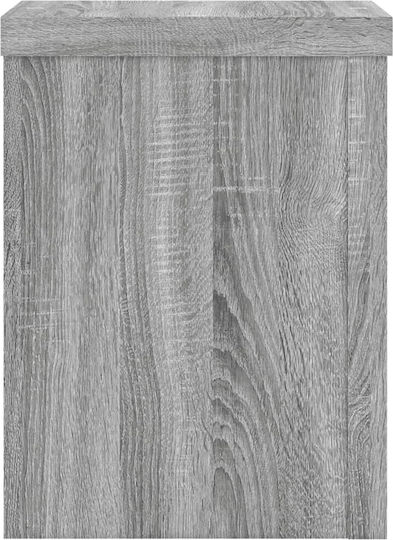 vidaXL Pflanzenständer Holz Grau 15cmx15cmx20cmcm. 2Stück
