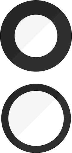 Clappio Camera Lens Iphone 12/12 Mini Replacement Rear Black