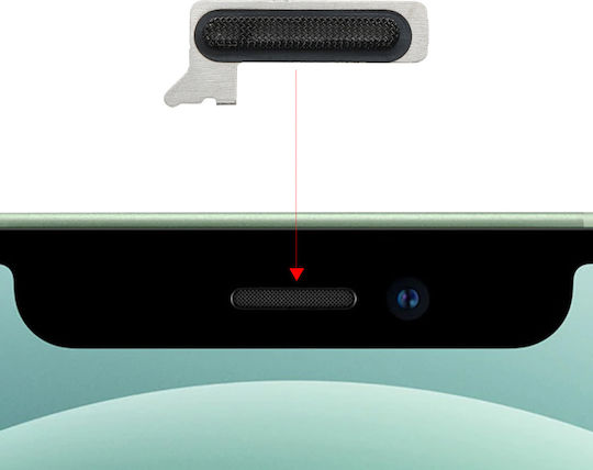 Clappio Speaker Grille Iphone 12 Replacement Black
