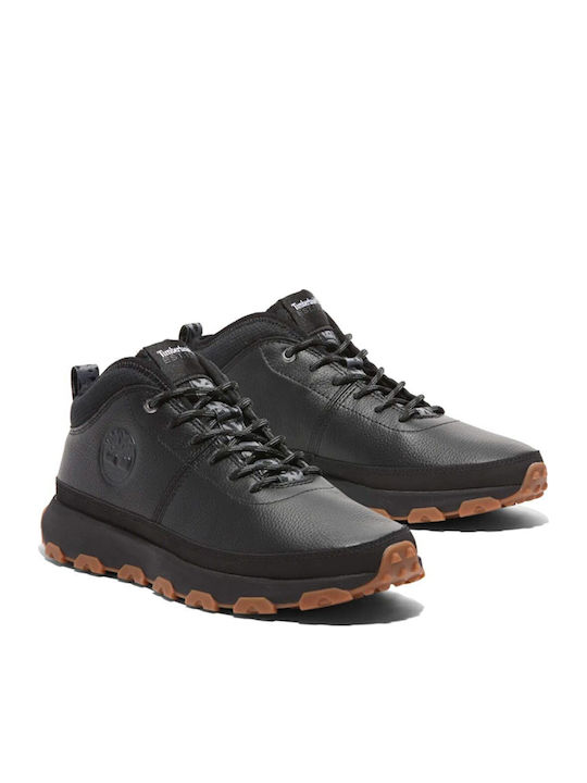 Winsor Trail Leather Black Men's Boots