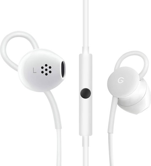 Официални слушалки Google Audio USB-C с кабел - Бели