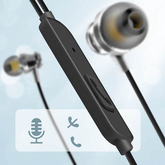 Wired Usb-c In-ear Earphones Linq Silver Microphone Button