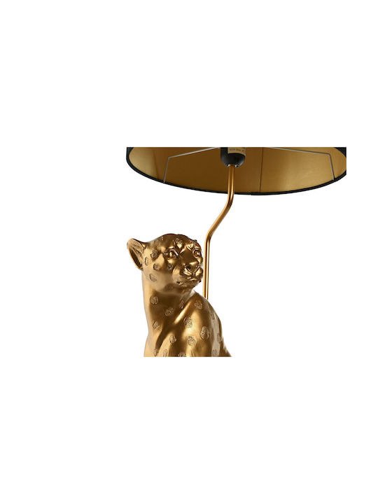 Home Esprit Table Lamp with Gold Shade and Black Base