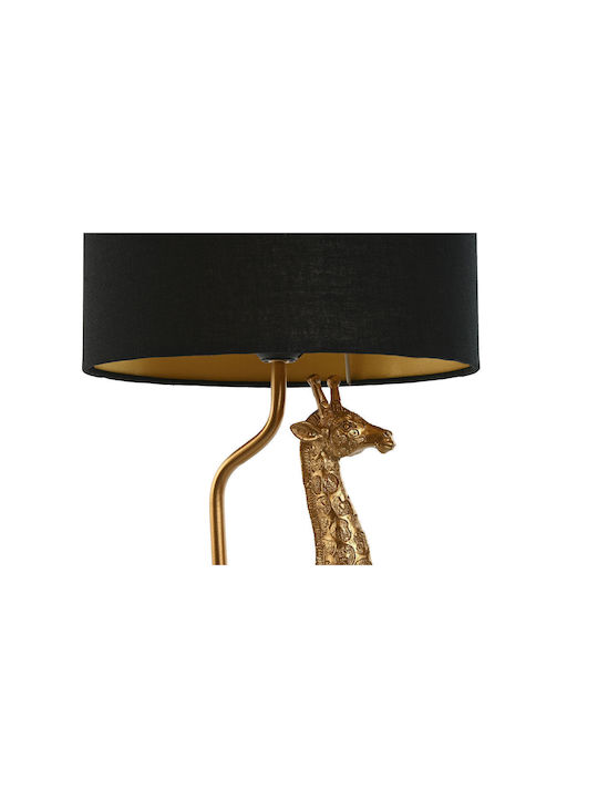 Home Esprit Table Lamp with Gold Shade and Black Base