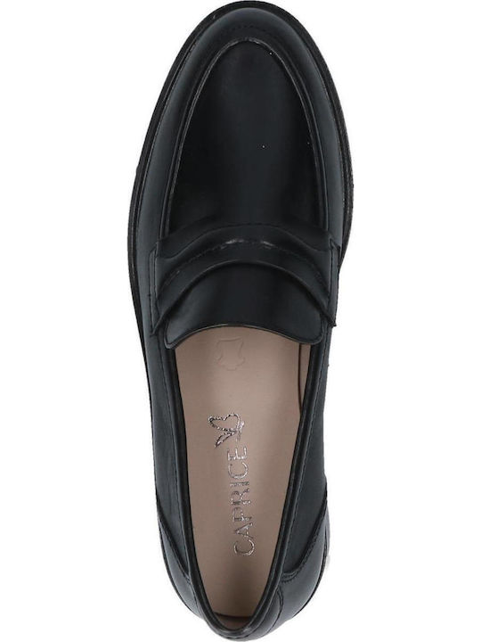 Δερμάτινα Γυναικεία Loafers σε Μαύρο Χρώμα