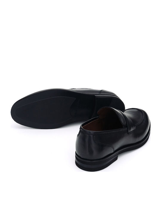 Δερμάτινα Ανδρικά Loafers σε Μαύρο Χρώμα