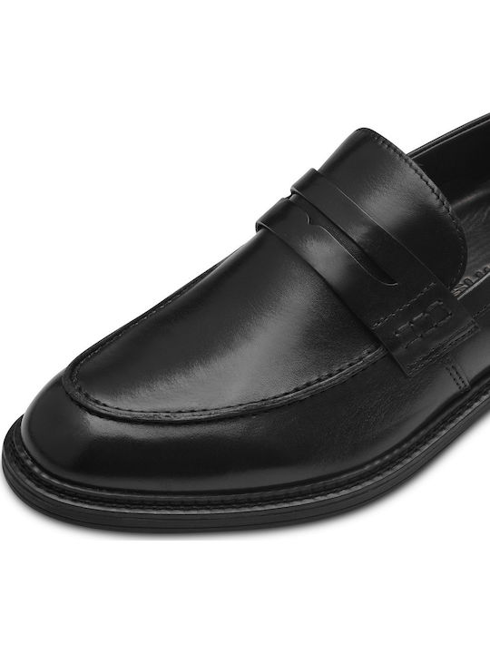 Δερμάτινα Ανδρικά Loafers σε Μαύρο Χρώμα