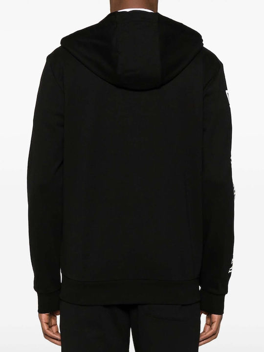 Emporio Armani Men's Hooded Cardigan Black