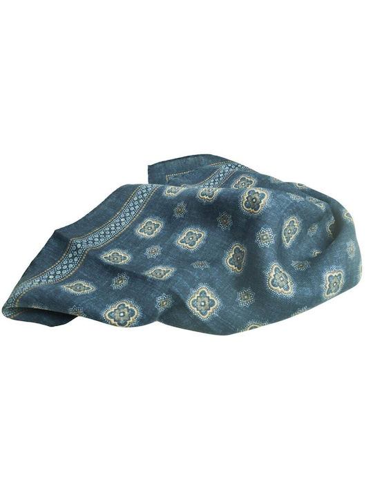 Woolen Scarf Boss Large Side 45 cm Blue Design