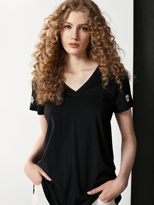 Dejavu Damen T-shirt Black