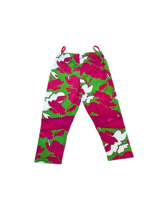 Chief Kids Trousers Lime, White, Fuchsia