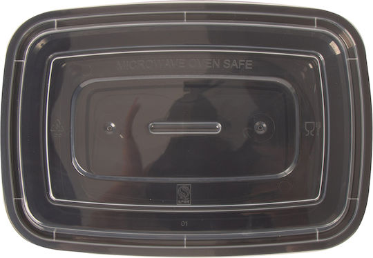 Disposable Plastic Tableware for Hot / Microwave Safe Black 50pcs