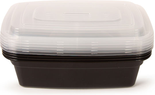 Disposable Plastic Tableware for Hot / Microwave Safe Black 50pcs