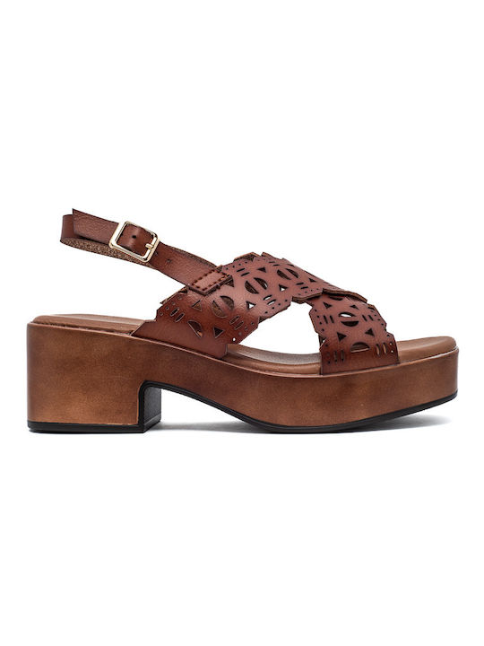 Macarena Platform Women's Sandals Brown