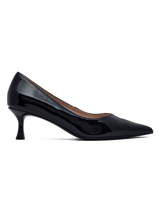 Franchesca Moretti Patent Leather Black Heels