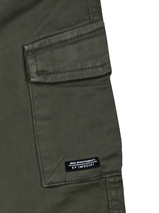 Pantaloni Cargo din Material Textil pentru Copii HAKI
