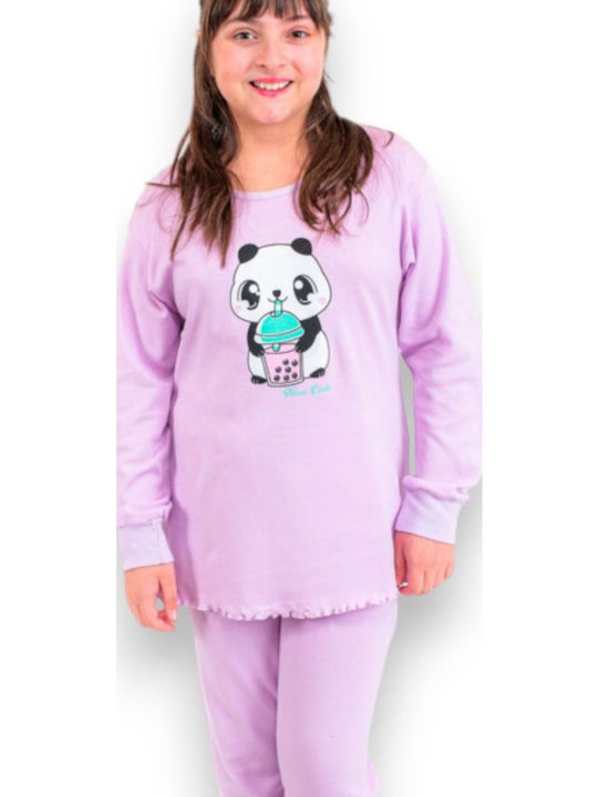 Nina Club Pijama pentru copii De iarnă Violet Nina Club Pijama pentru copii De iarnă Violet