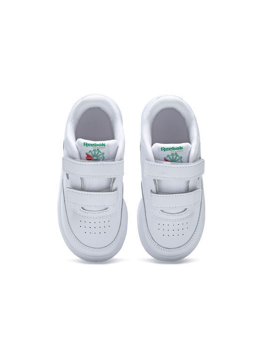 CLUB C 2V Kids Sneakers with Scratch White / Glen Green / Vector Blue