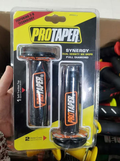 Protaper Χειρολαβές Μοτοσυκλέτας ProTaper σε Πορτοκαλί χρώμα