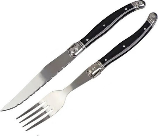 Dinox Nero Μαχαίρι Steak από Ανοξείδωτο Ατσάλι 23cm