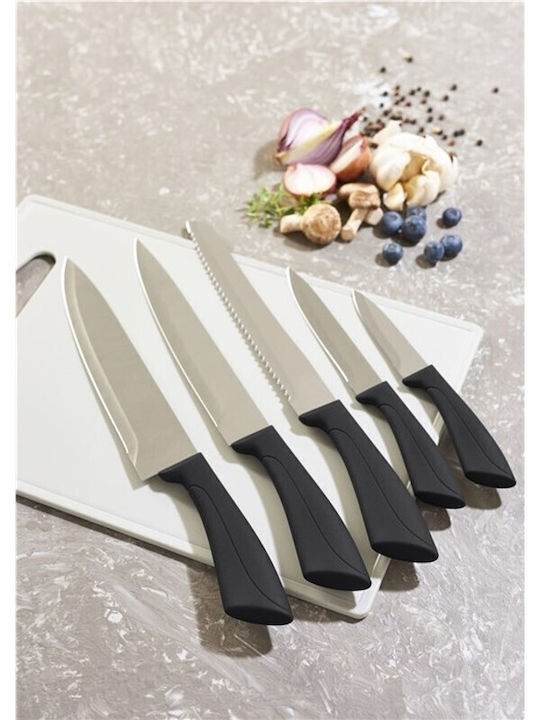 Schoo Knife Set of Stainless Steel Black DA-77408.B 5pcs