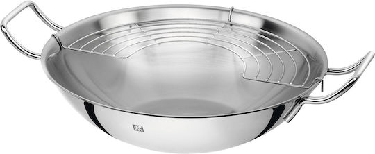 Zwilling J.A. Henckels Plus Wok από Ανοξείδωτο Ατσάλι Με Καπάκι 32cm
