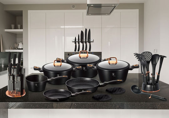 Berlinger Haus Black Rose Collection Crepe-Maker aus Aluminium mit Steinbeschichtung 28cm