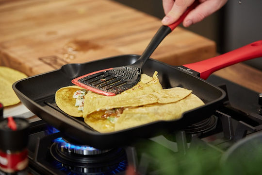 Zwieger Obsidian Grill aus Aluminiumguss mit Antihaftbeschichtung 28cm