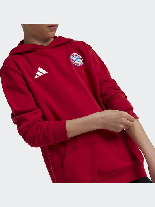 Kids Sweatshirt with Hood and Pockets Red