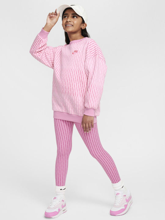 Fleece Kids Sweatshirt Fuchsia Sportswear Club