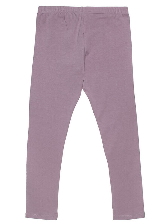 Kids Legging Long Purple Glossy