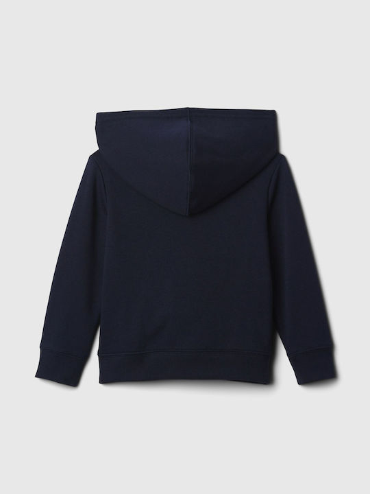 Kinder-Sweatshirtjacke mit Kapuze Blue