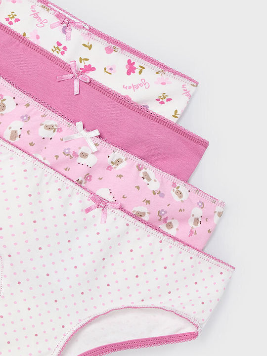 Mayoral Kids' Set with Briefs Pink 4pcs