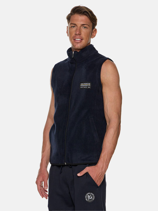 Bodymove Men's Fleece Cardigan BLUE DUST