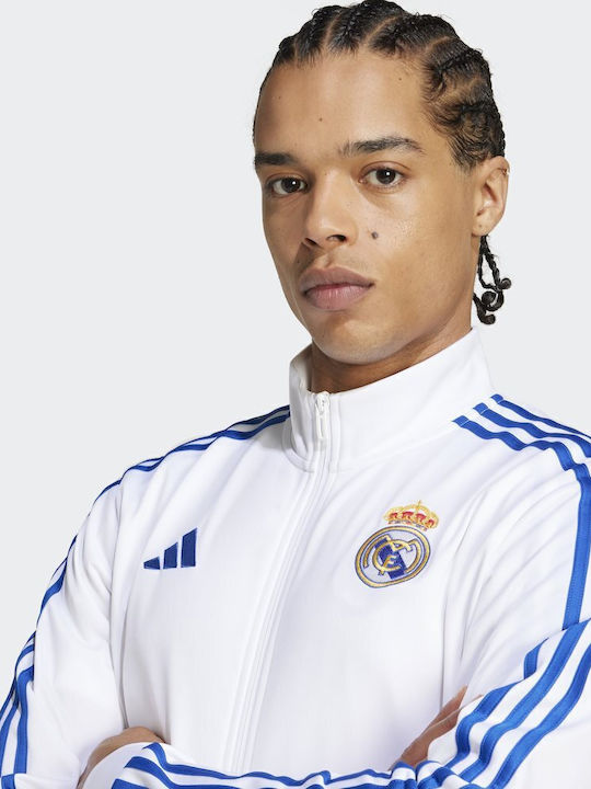 Real Madrid Dna Ανδρική Ζακέτα Λευκή