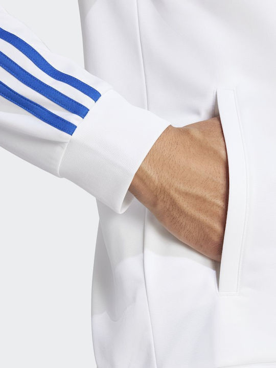 Real Madrid Dna Ανδρική Ζακέτα Λευκή