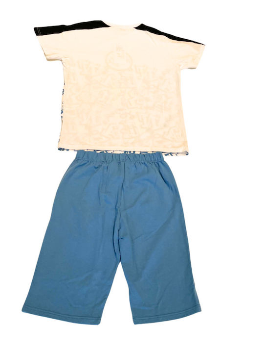 Set pentru copii cu șorturi Vară 2buc White, Teal