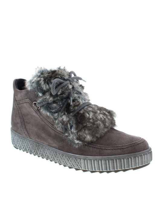 Wildleder Stiefeletten Damen Braun