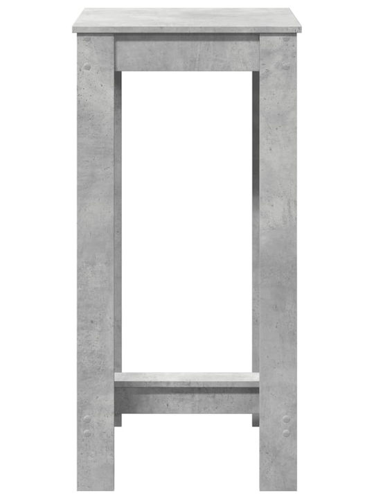 Τραπέζι Μπαρ Ξύλινο Γκρι 51x50x103.5εκ.
