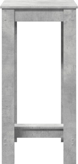 Квадратно Бар Масивно Сиво 51x50x103.5см
